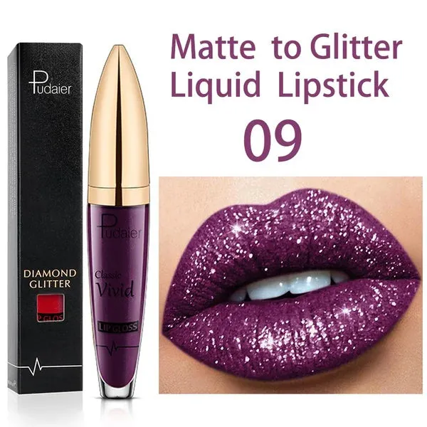 18 Color Diamond Sparkle Long Lasting Lipstick