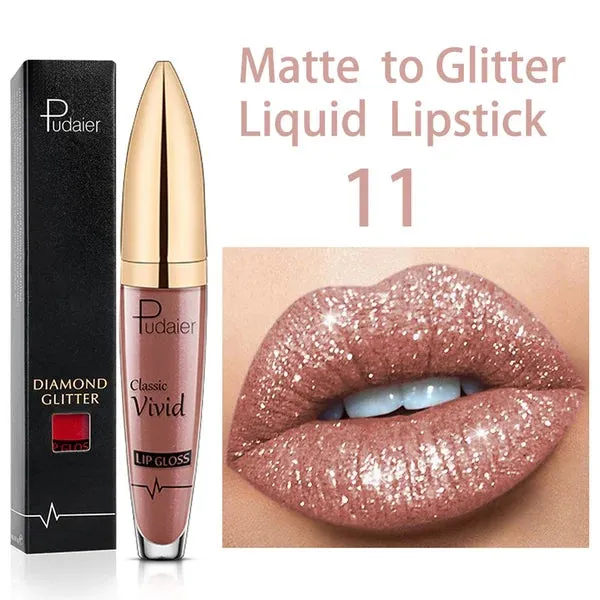 18 Color Diamond Sparkle Long Lasting Lipstick