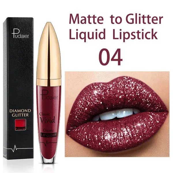 18 Color Diamond Sparkle Long Lasting Lipstick