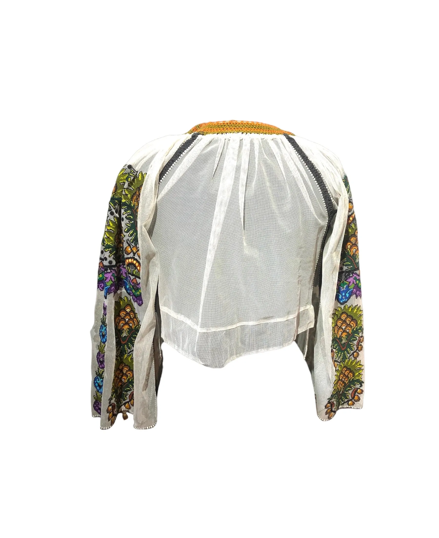 1970s Hungarian Petit Point Blouse