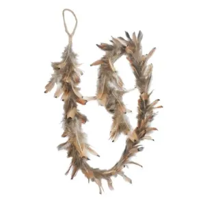48" Natural Feather Garland