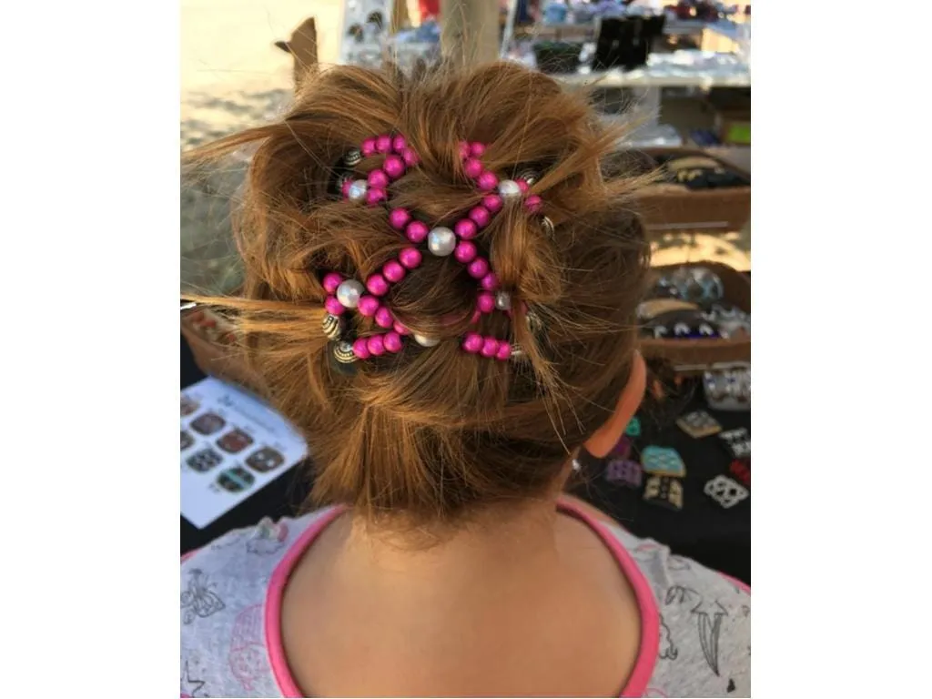 African Butterfly Chameleon Hair Comb - Beada Blonde 37