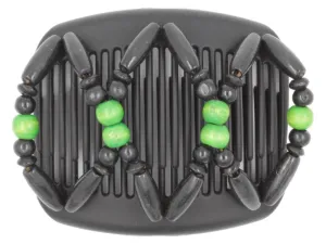 African Butterfly Hair Comb - Beada Black 142