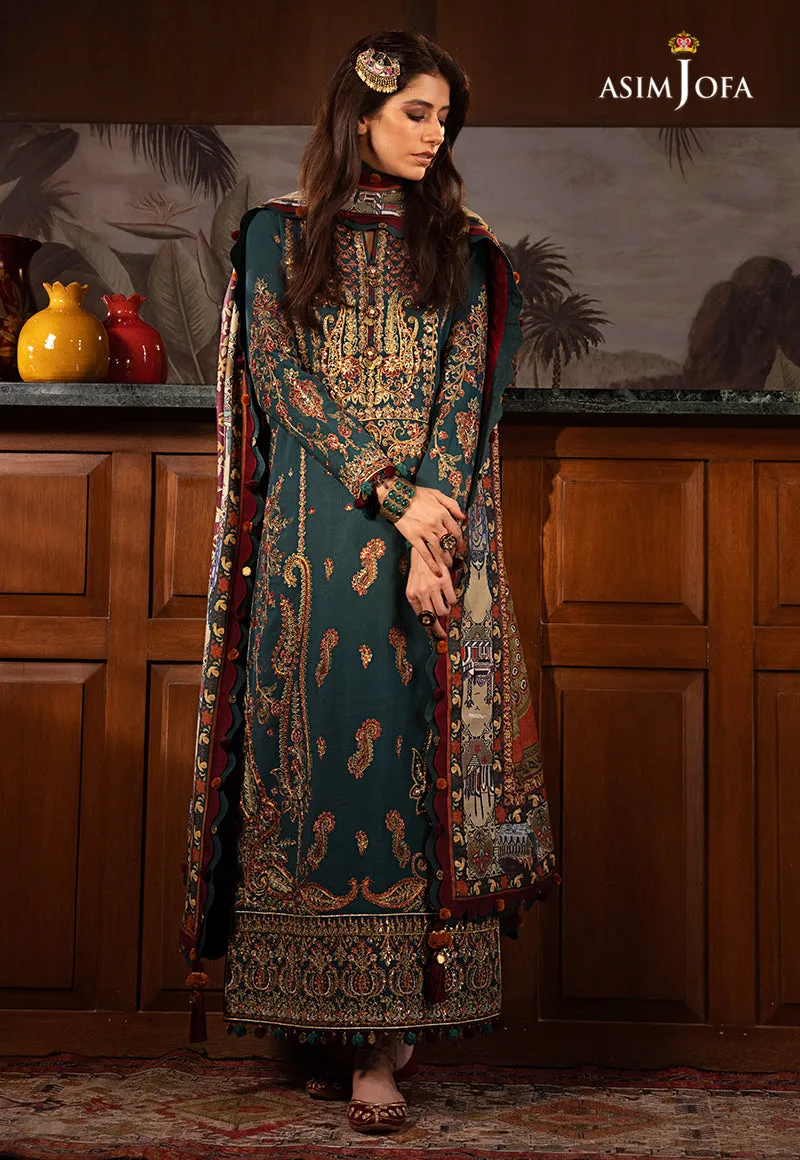 AJK-10 |  Asim Jofa The Syra Edit Kashmiri Embroidered Collection 2022 | Unstitched Embroidered Winter Suits