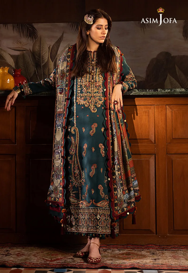 AJK-10 |  Asim Jofa The Syra Edit Kashmiri Embroidered Collection 2022 | Unstitched Embroidered Winter Suits