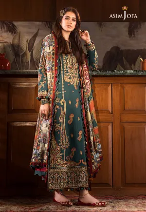 AJK-10 |  Asim Jofa The Syra Edit Kashmiri Embroidered Collection 2022 | Unstitched Embroidered Winter Suits