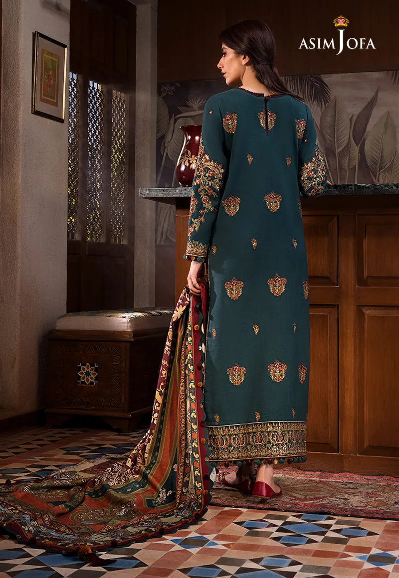 AJK-10 |  Asim Jofa The Syra Edit Kashmiri Embroidered Collection 2022 | Unstitched Embroidered Winter Suits