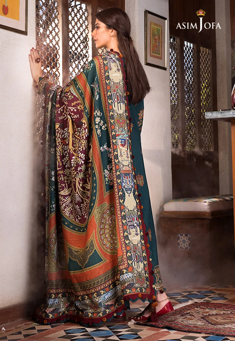 AJK-10 |  Asim Jofa The Syra Edit Kashmiri Embroidered Collection 2022 | Unstitched Embroidered Winter Suits