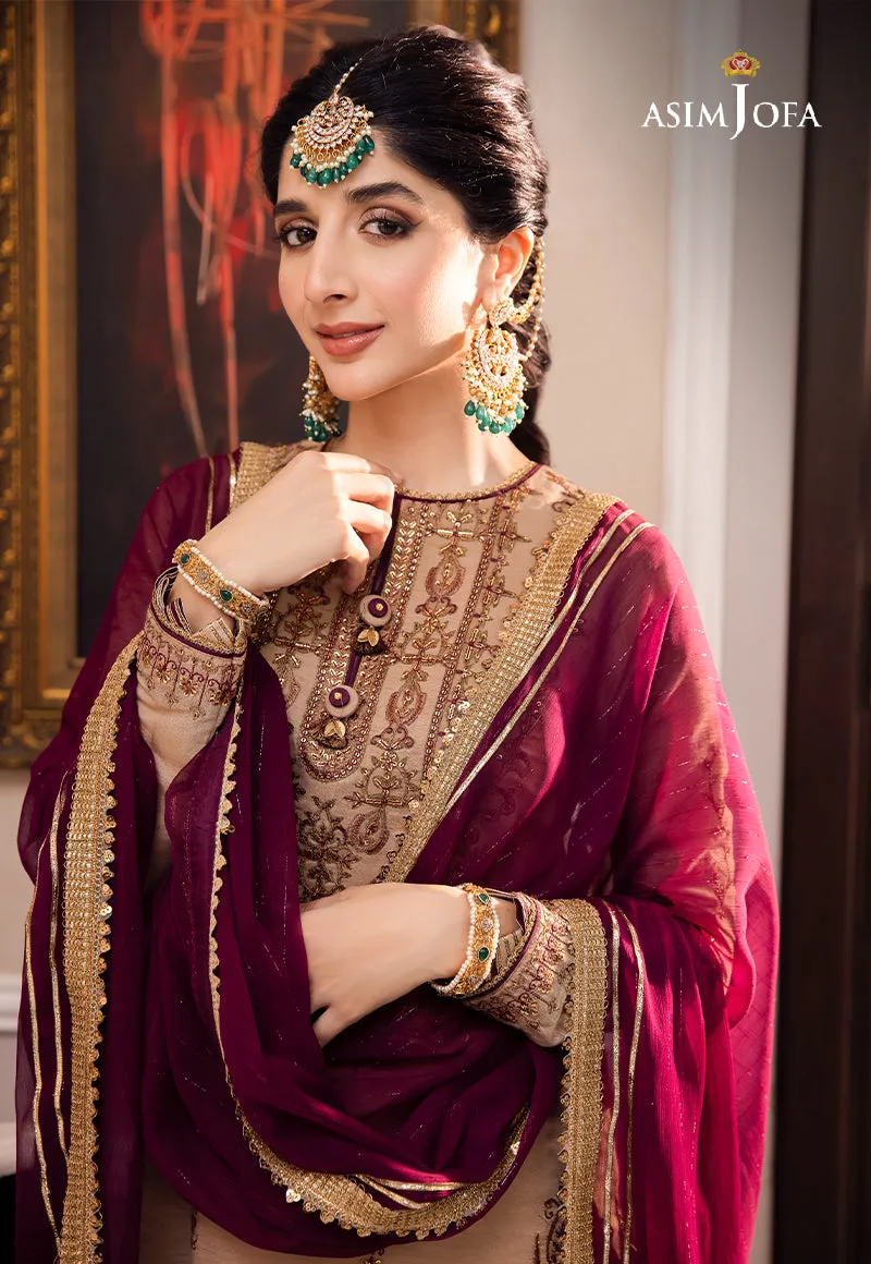 AJZS-12 | Asim Jofa Zari Sitara Luxury Eid Festive Collection 2023 | Unstitched Embrodried Suits