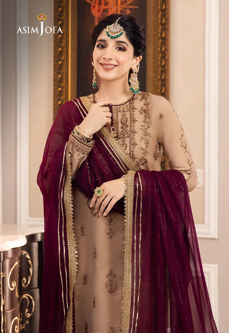 AJZS-12 | Asim Jofa Zari Sitara Luxury Eid Festive Collection 2023 | Unstitched Embrodried Suits