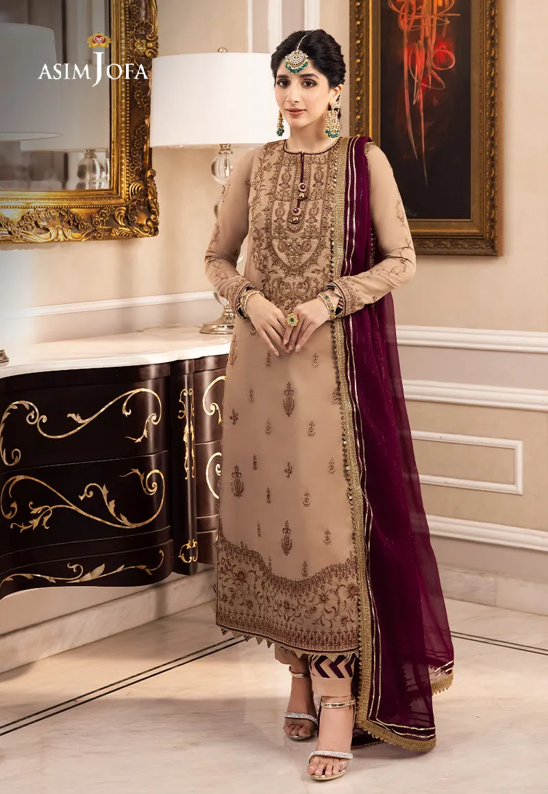 AJZS-12 | Asim Jofa Zari Sitara Luxury Eid Festive Collection 2023 | Unstitched Embrodried Suits