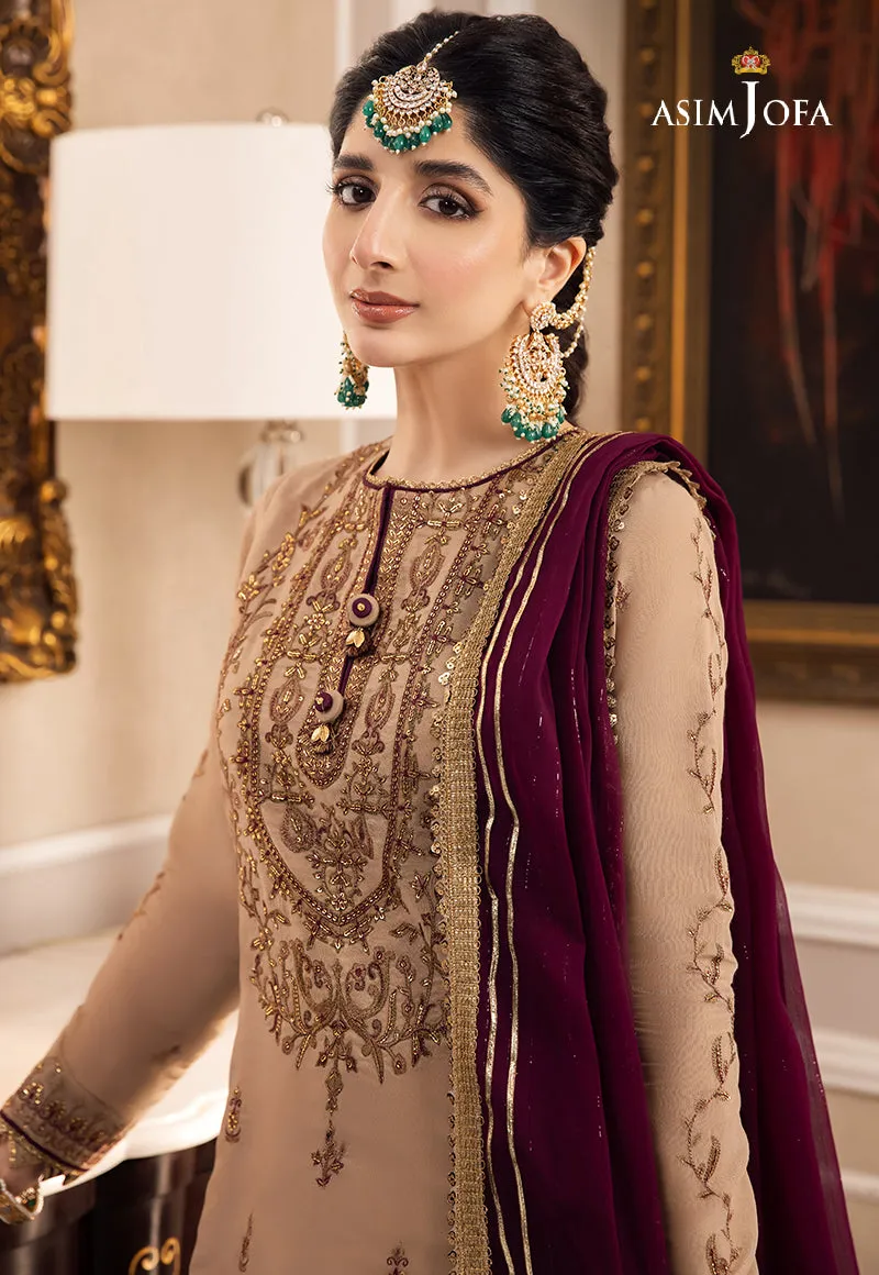 AJZS-12 | Asim Jofa Zari Sitara Luxury Eid Festive Collection 2023 | Unstitched Embrodried Suits