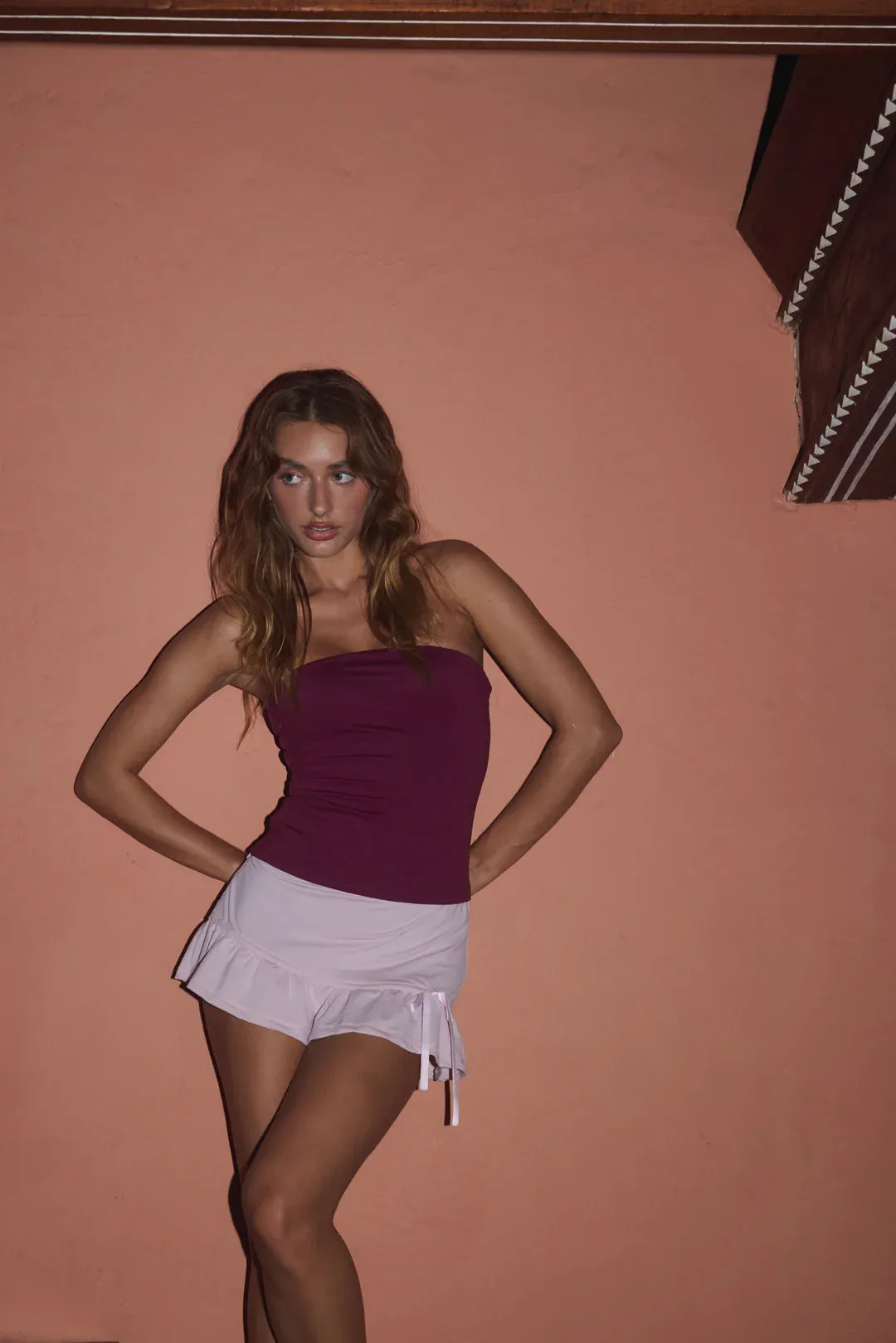 AmeliaTeje Kiana Mini Skirt in Roseate