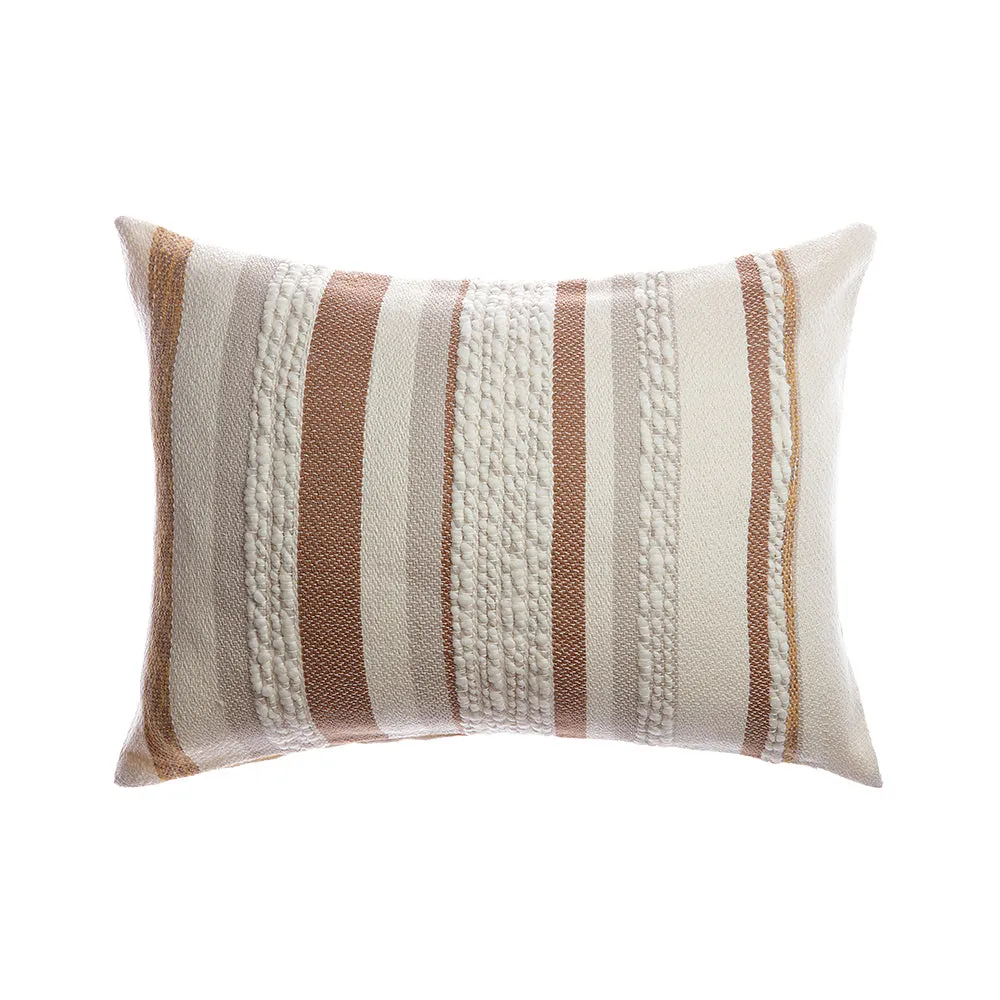 Anette Lumbar Wool Pillow - Brownie