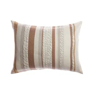Anette Lumbar Wool Pillow - Brownie