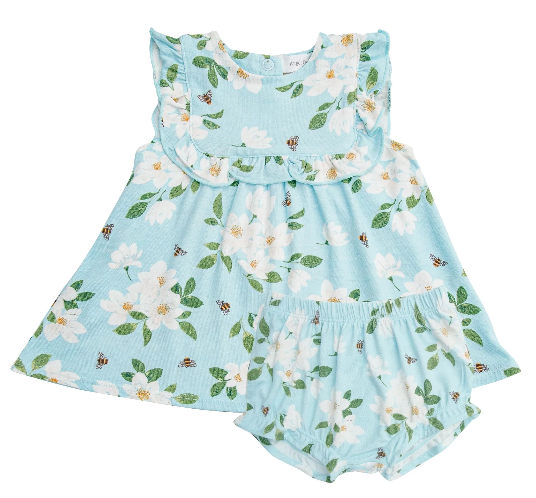 Angel Dear Magnolia Blue Top & Bloomer Set