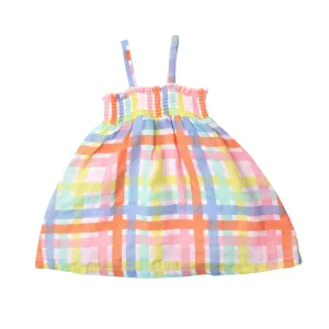 Angel Dear Multicolor Plaid Sundress
