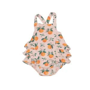 Angel Dear Orange Blossom Ruffle Sunsuit