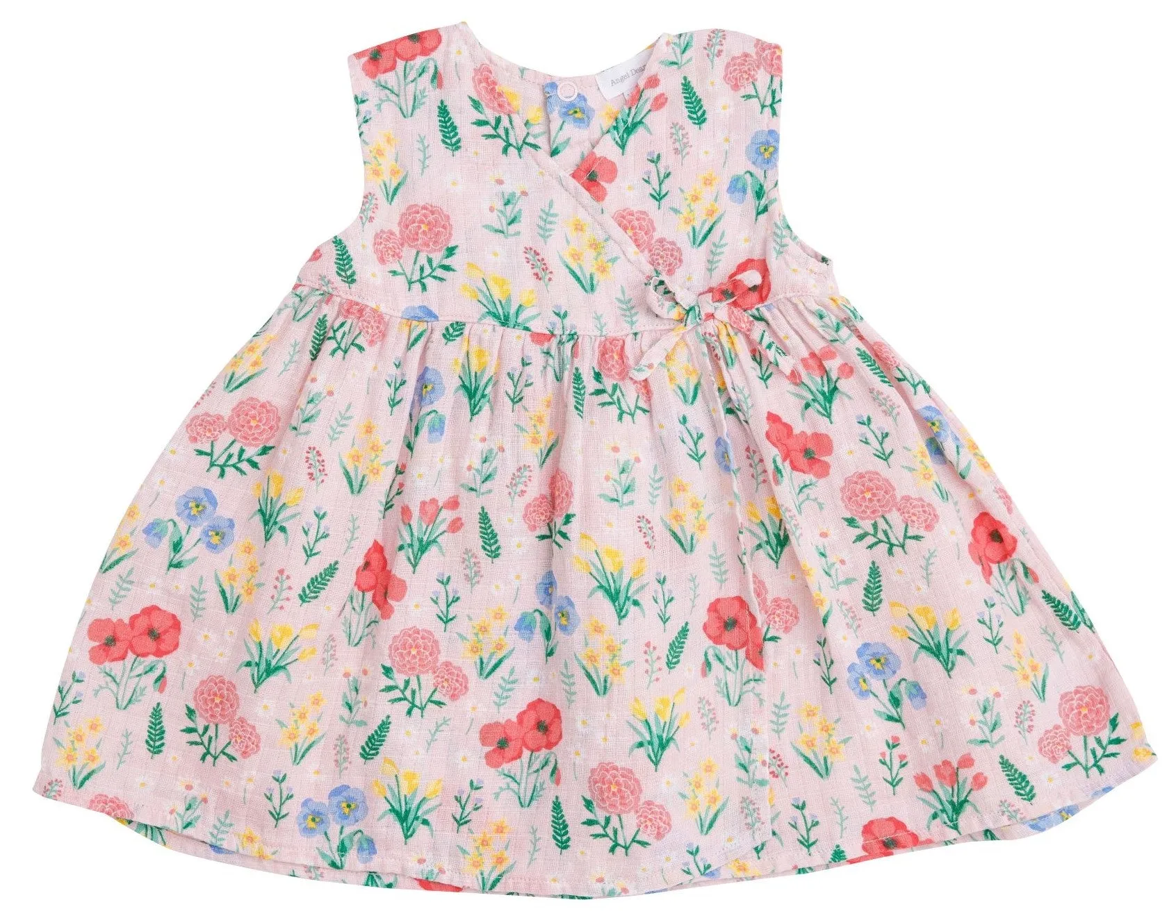 Angel Dear Summer Floral Muslin Kimono Dress & Diaper Cover Set