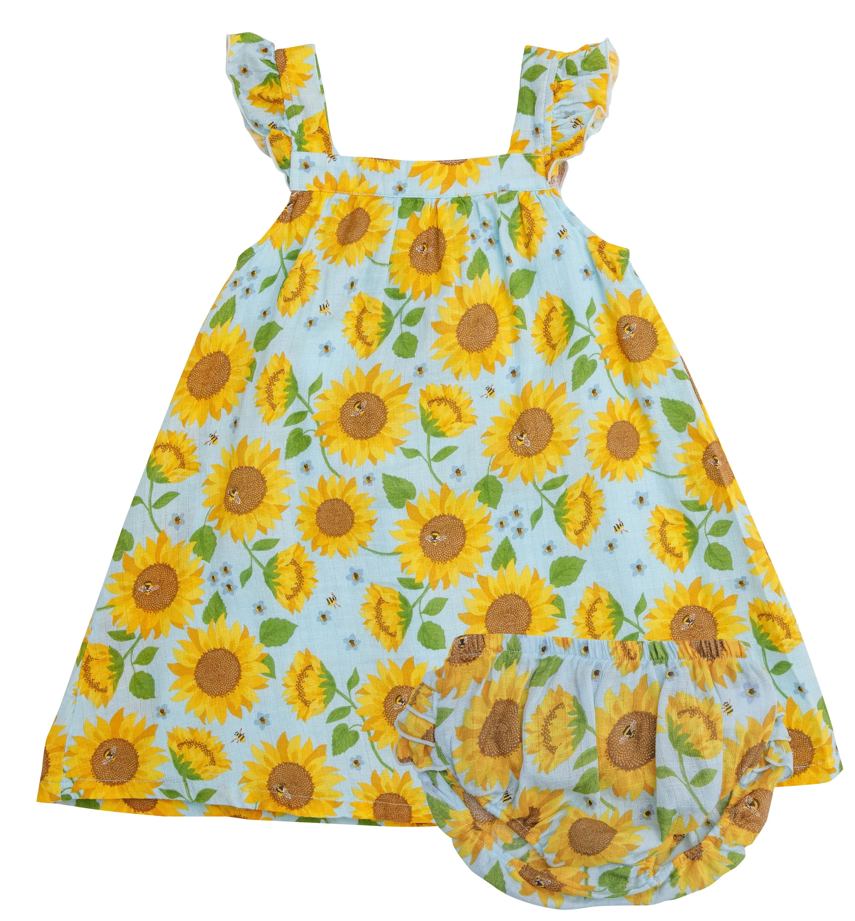 Angel Dear Sunflowers Muslin Sundress