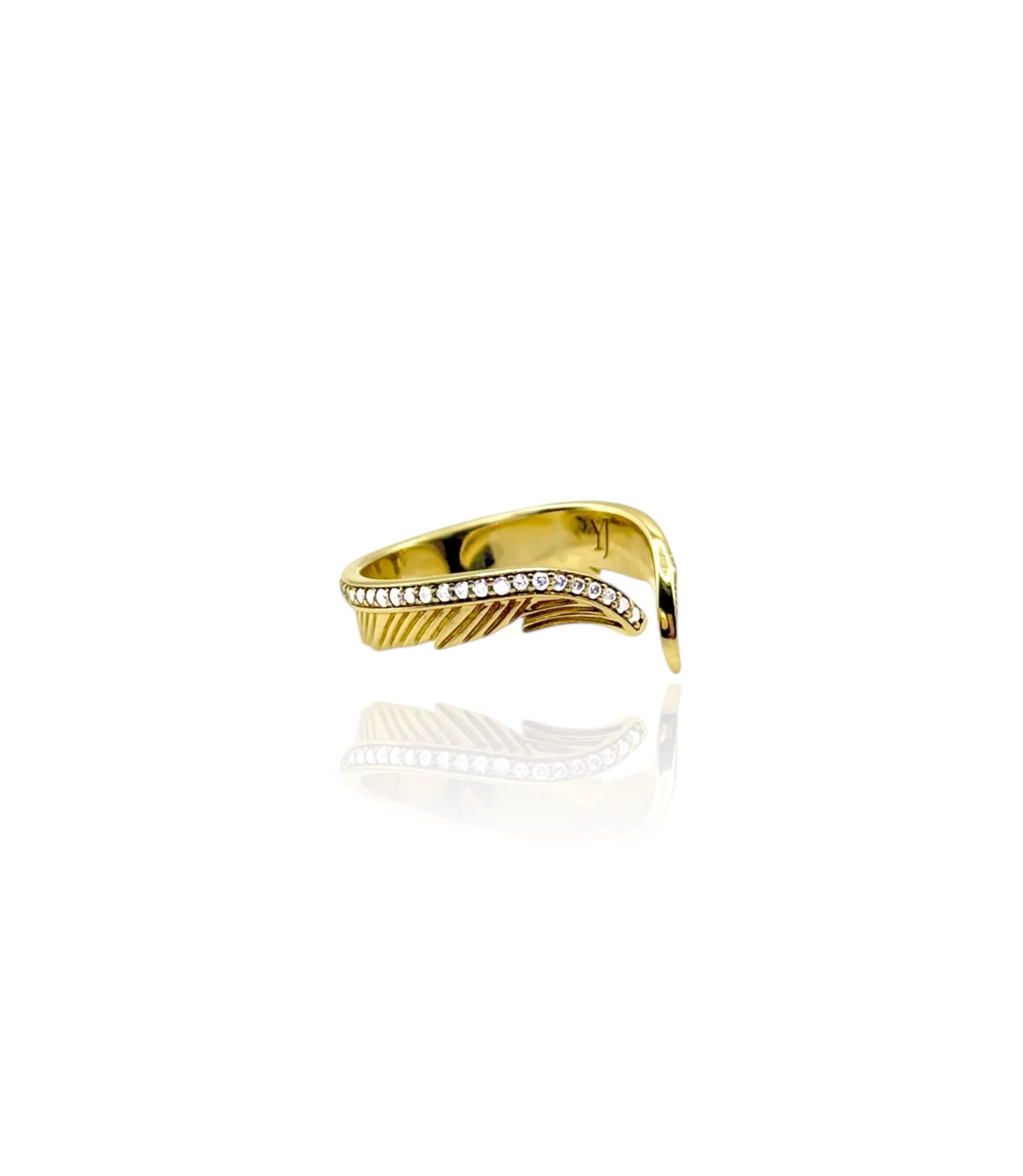 Angel's Feather Diamond Ring