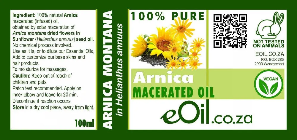 Arnica Montana Macerated Natural Oil - 100 ml