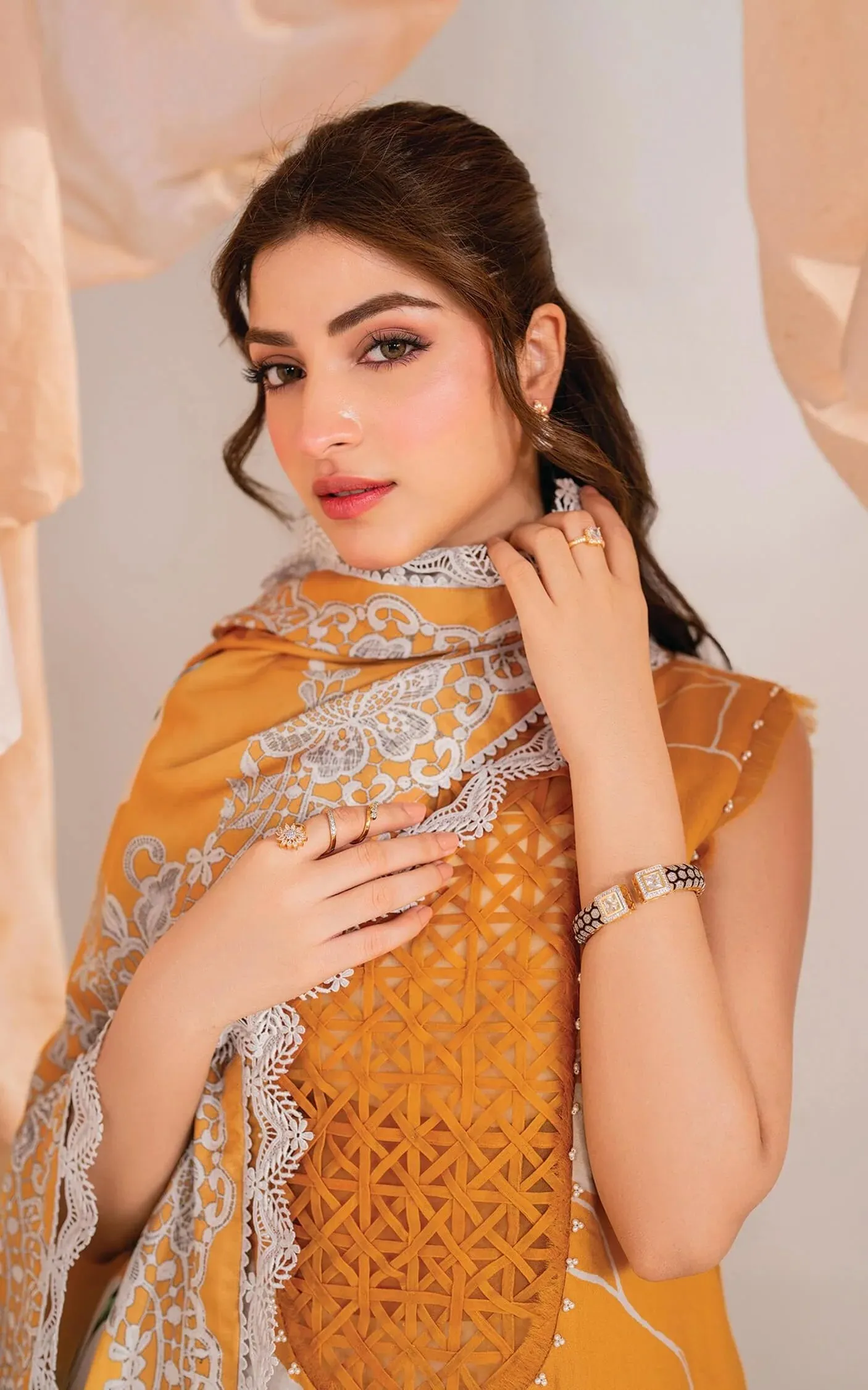 Asifa Nabeel Luxury Lawn Embroidered Collection Solstice-MW-08 Meraki