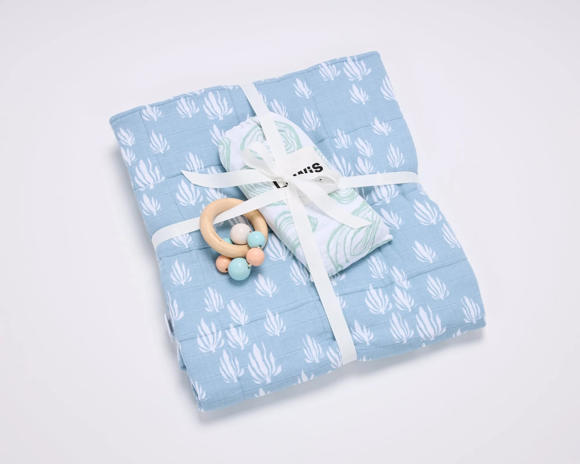 Bay Blue Baby Quilt Bundle