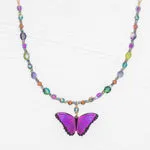 Bella Butterfly Beaded Necklace