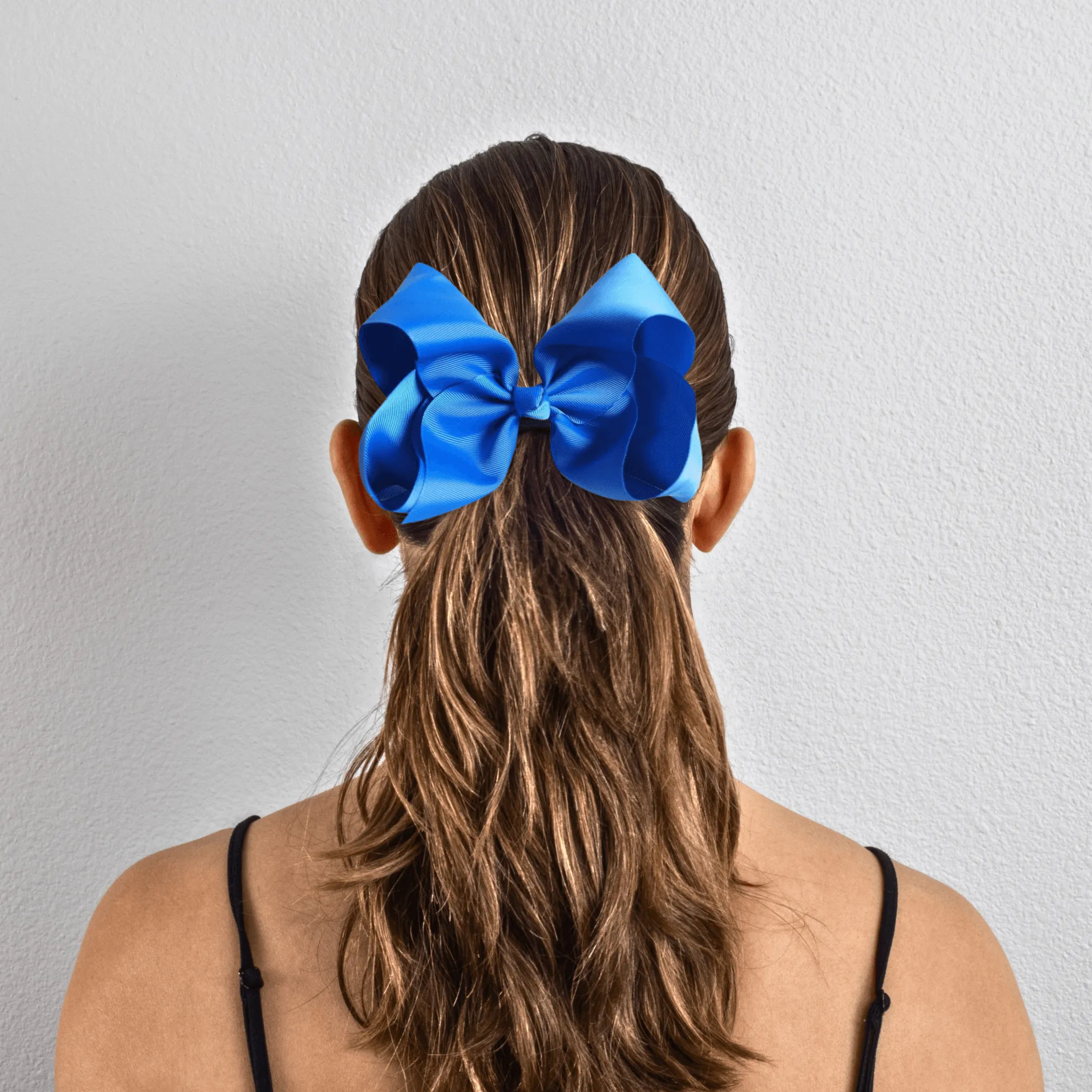 Blue Grosgrain Ribbon Hair Bow
