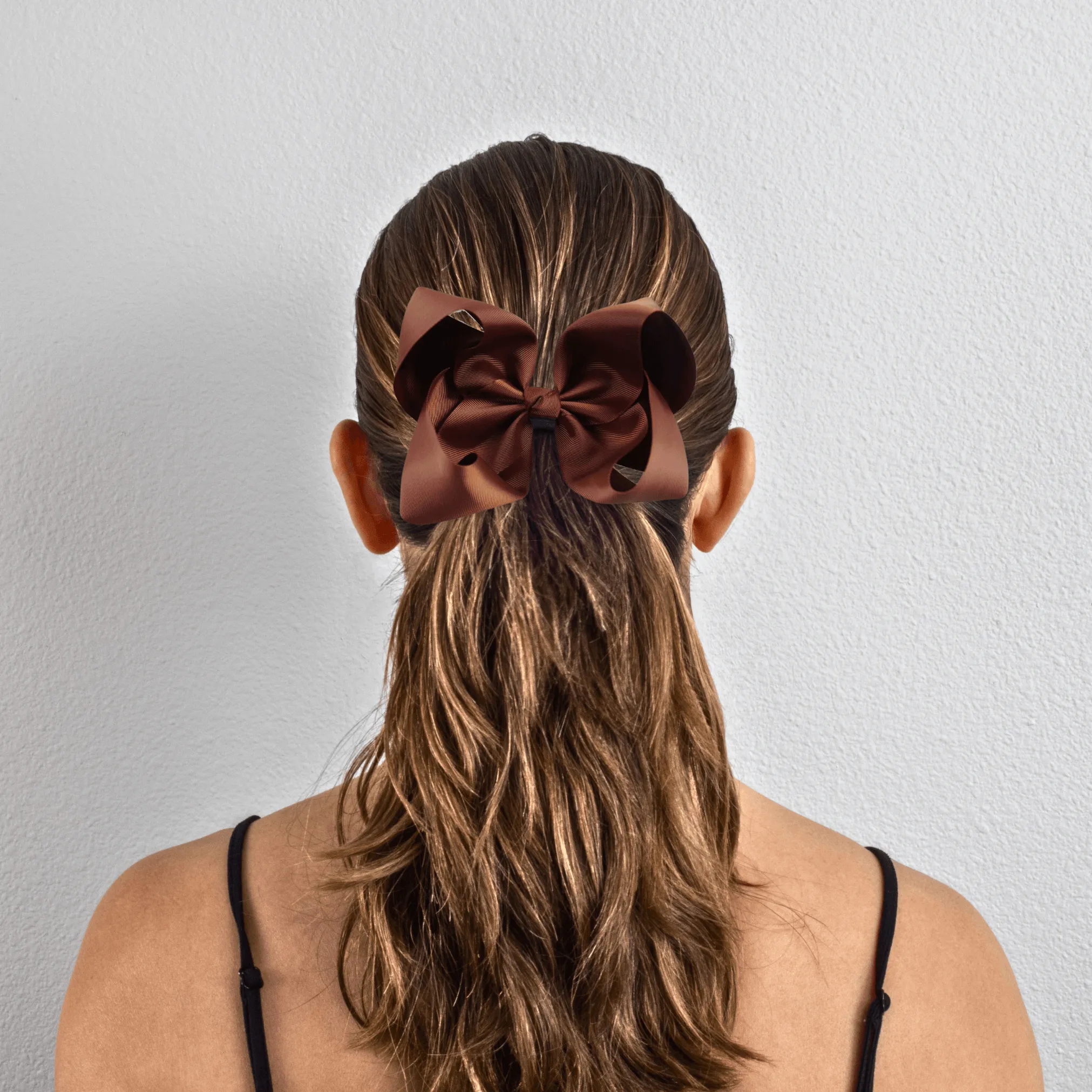 Brown Grosgrain Ribbon Hair Bow