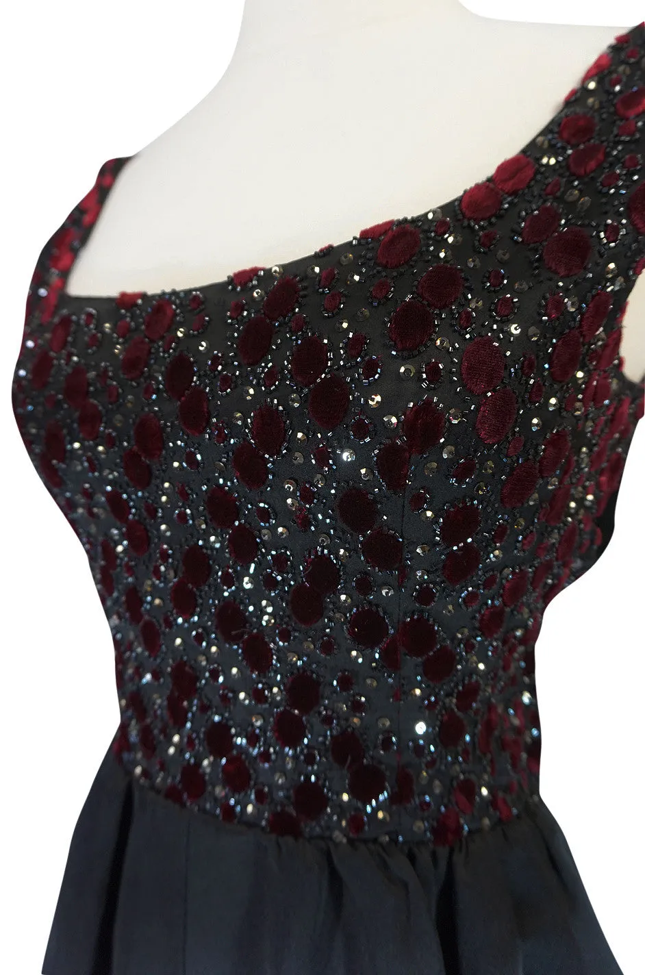c1962 Lesage Embellished Haute Couture Givenchy Dress