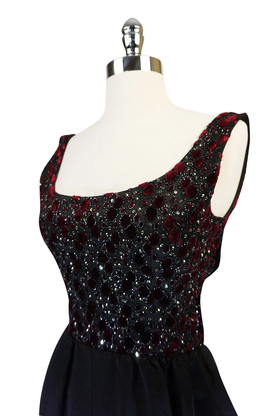 c1962 Lesage Embellished Haute Couture Givenchy Dress