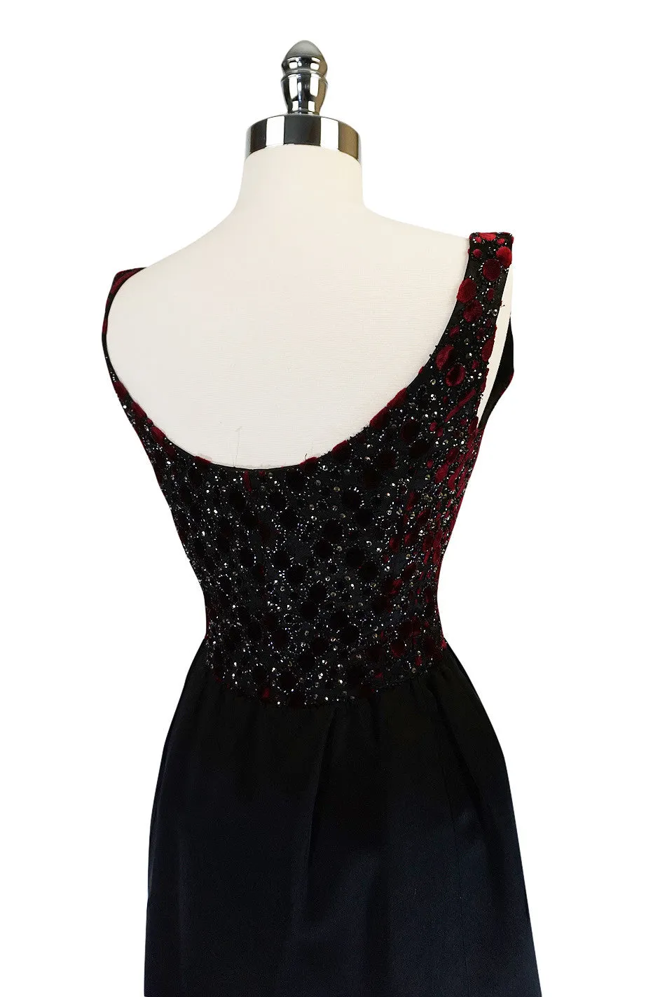 c1962 Lesage Embellished Haute Couture Givenchy Dress