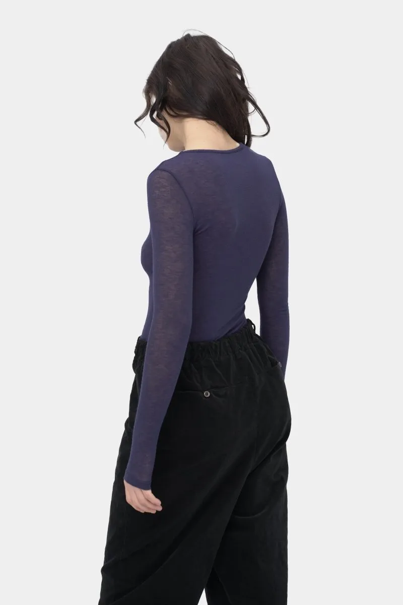Cashmere Blend Crewneck Top