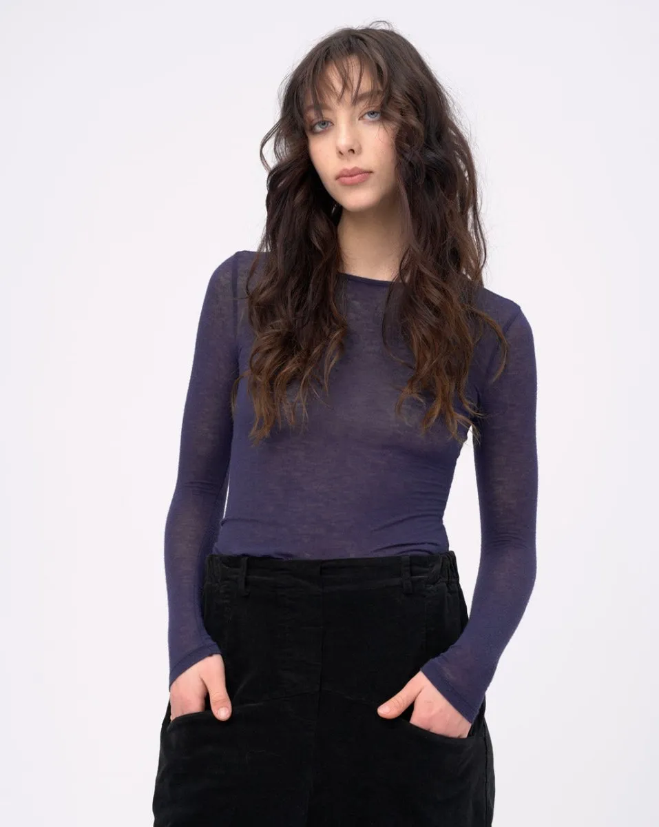 Cashmere Blend Crewneck Top