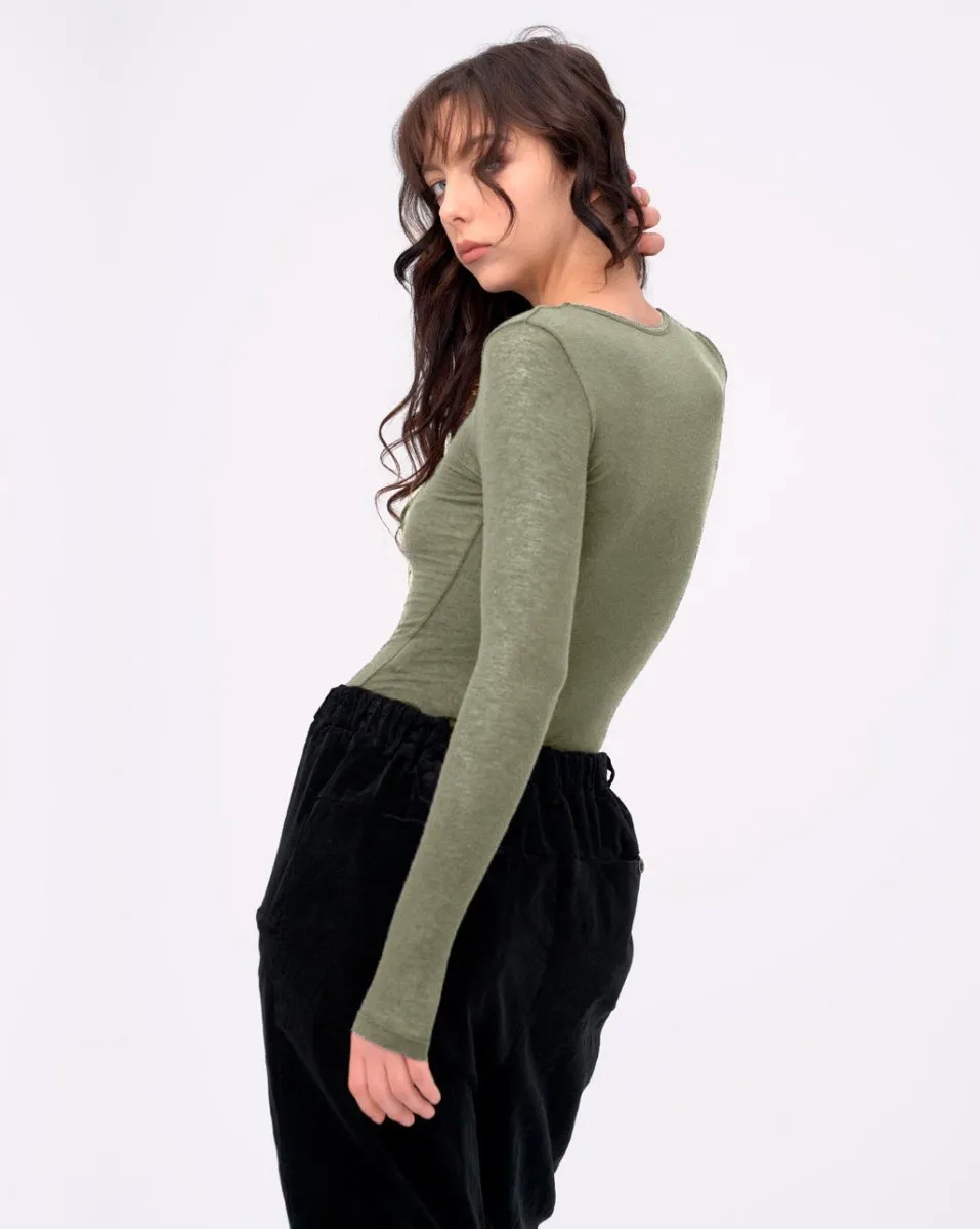 Cashmere Blend Crewneck Top
