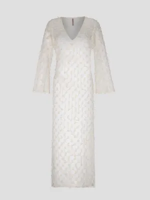 Chantilly Embroidered Long Dress