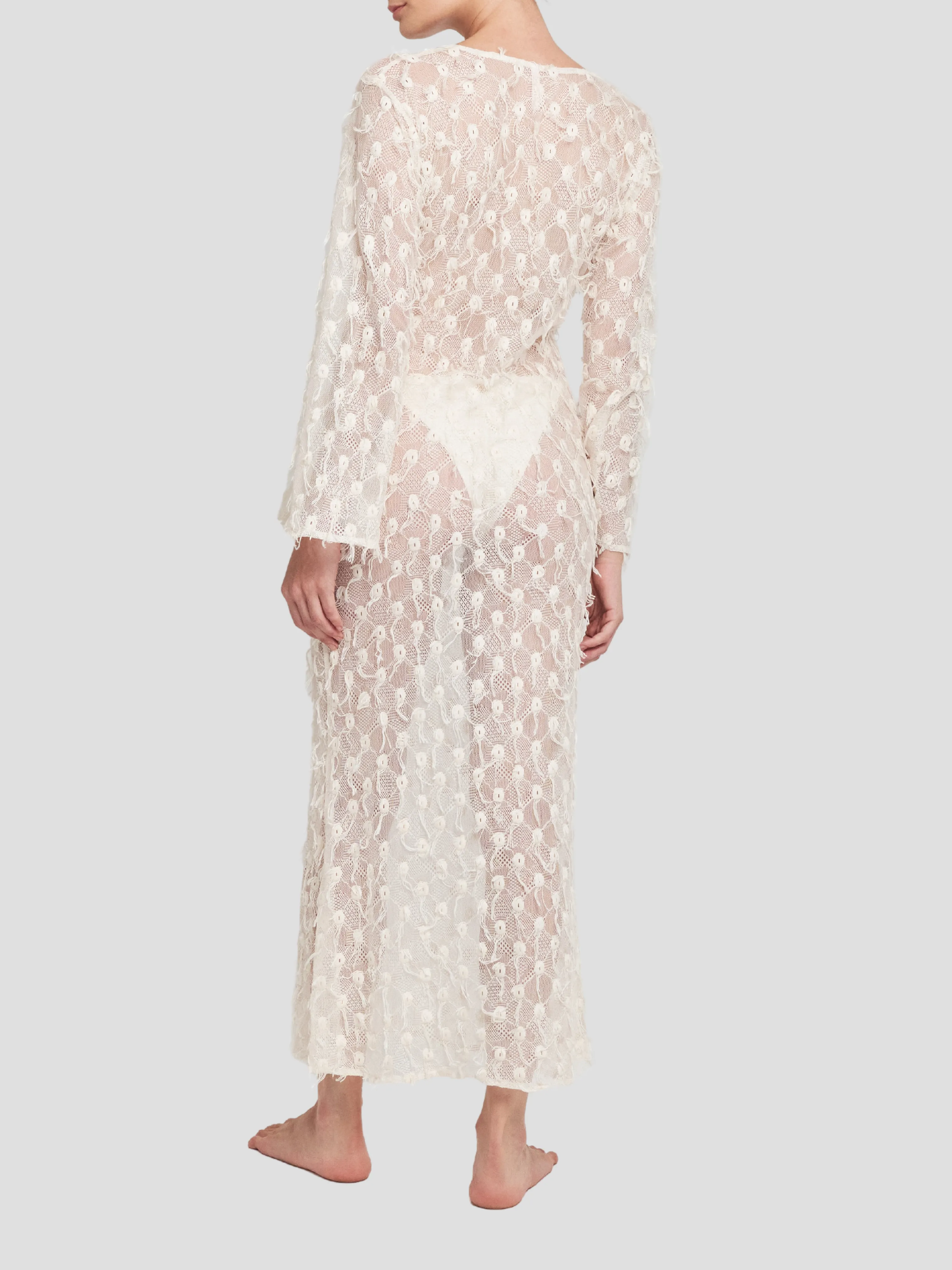 Chantilly Embroidered Long Dress