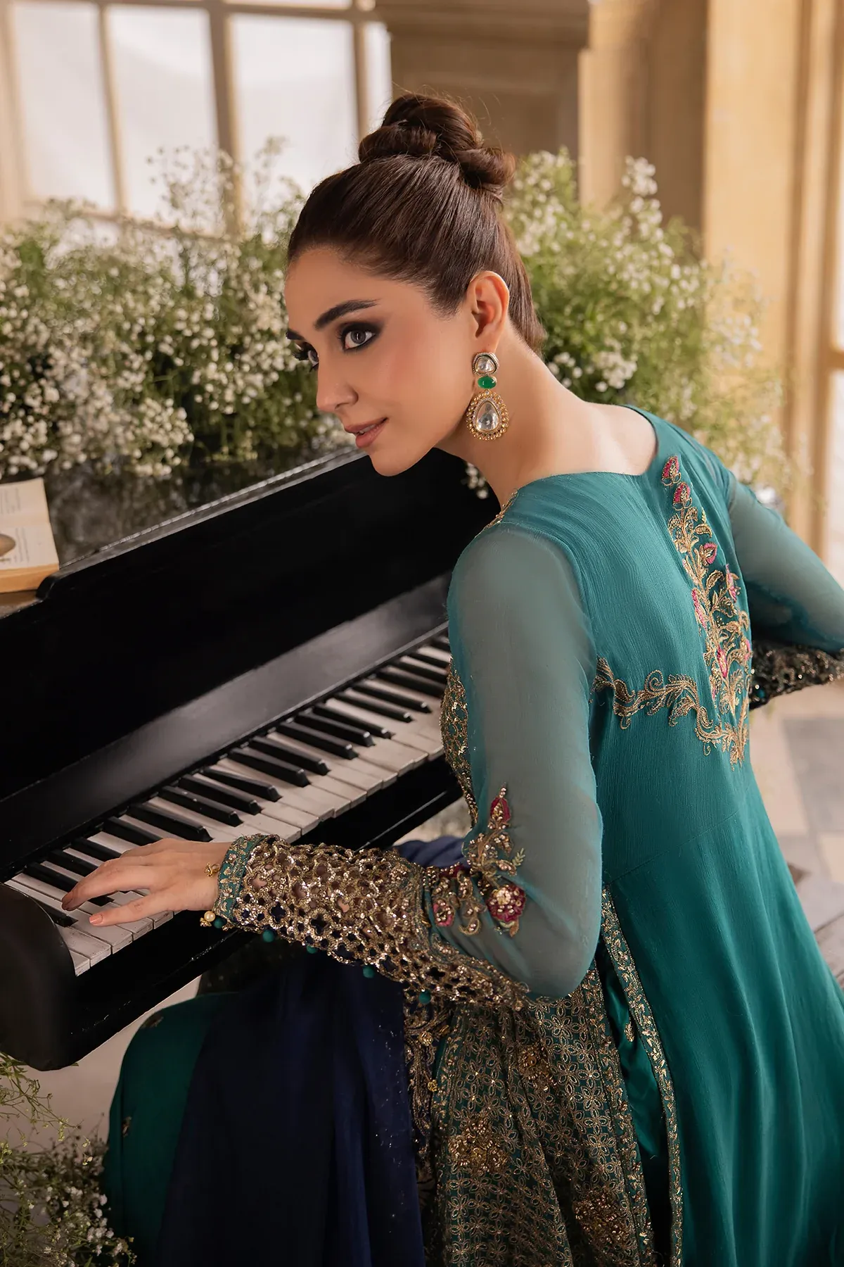 Charizma Wedding Festive Unstitched Luxury Handwork Chiffon Collection DJW4-07