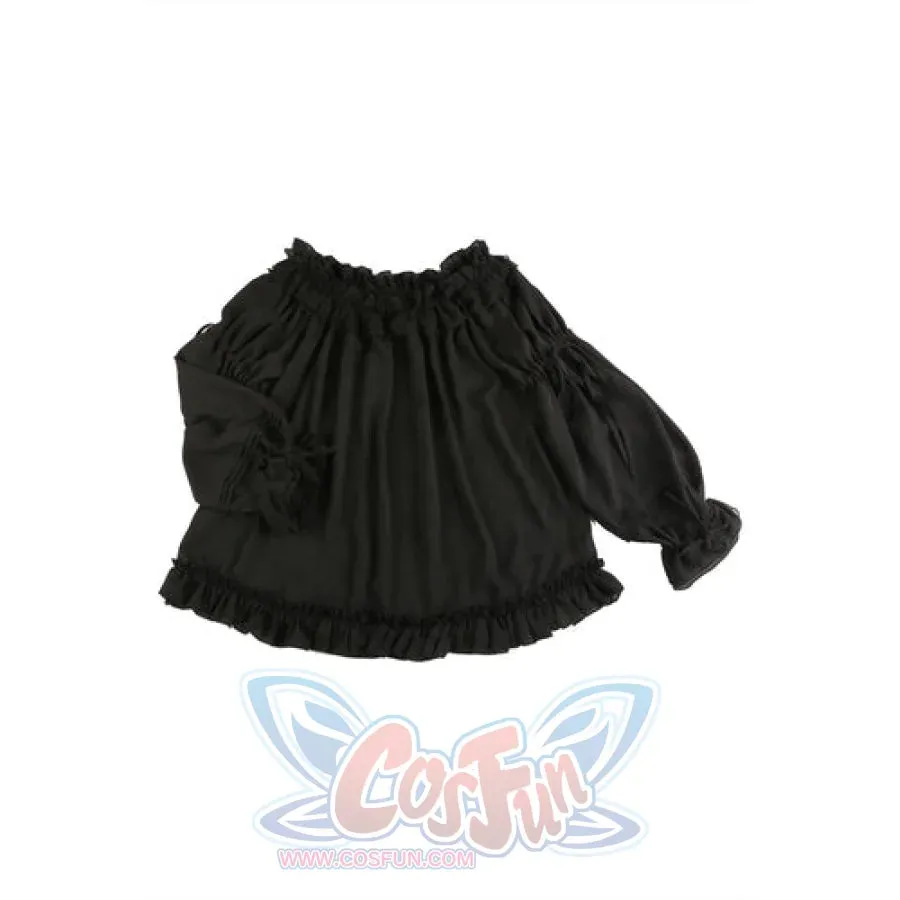Chiffon With Solid Color Shirt