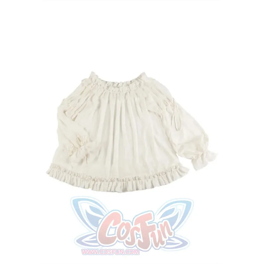 Chiffon With Solid Color Shirt