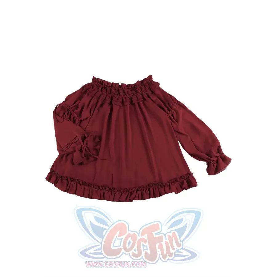 Chiffon With Solid Color Shirt