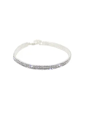 Child 2 Row Rhinestone Choker