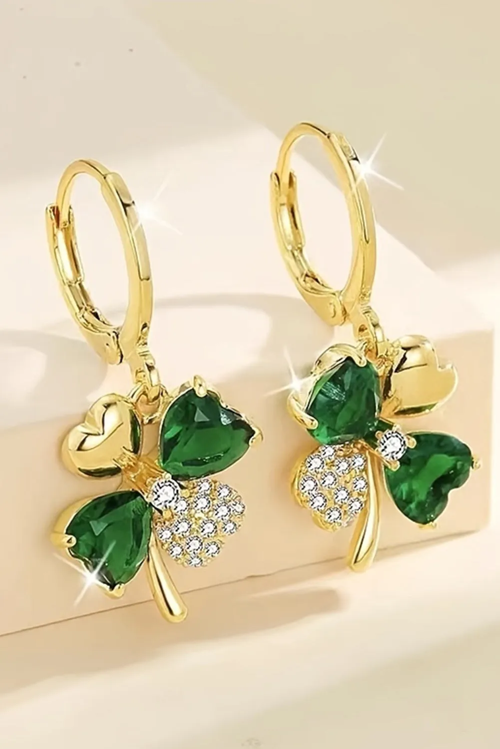 Clover Rhinestone Earrings