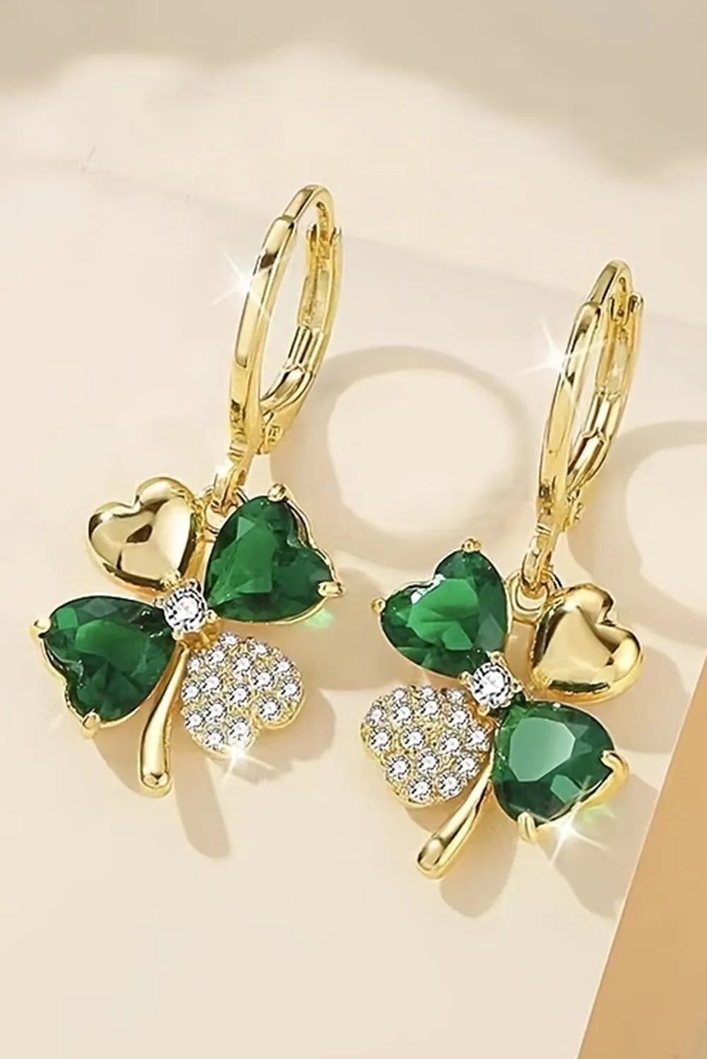 Clover Rhinestone Earrings