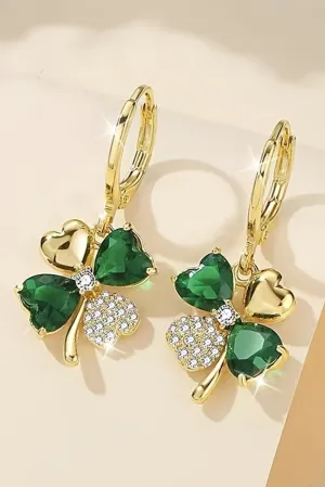 Clover Rhinestone Earrings