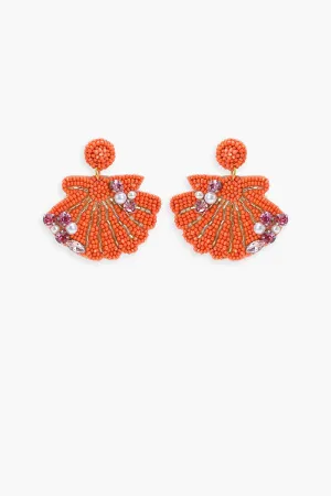 Coral Crush Drop Earrings