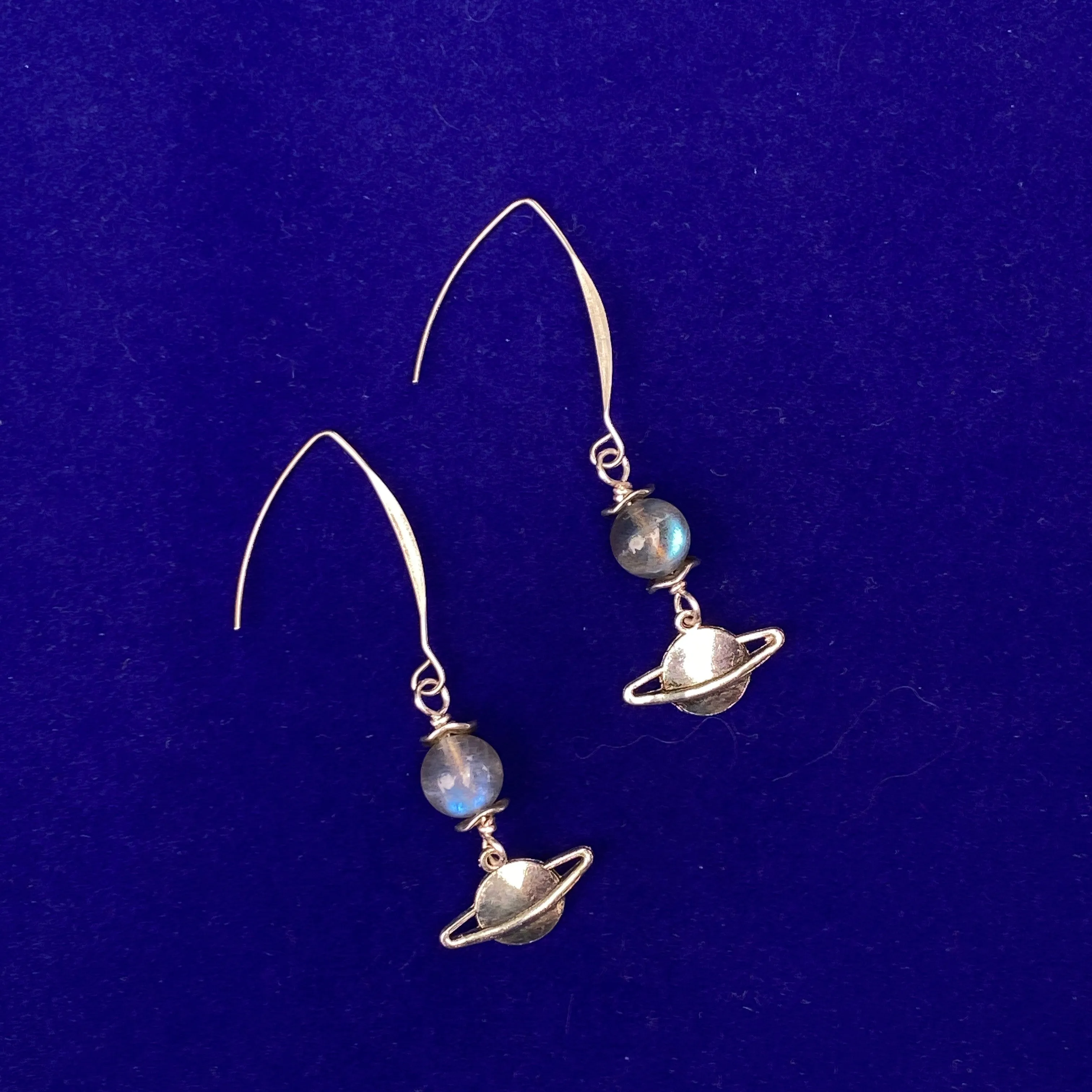 Cosmic gemstone dangle Earrings