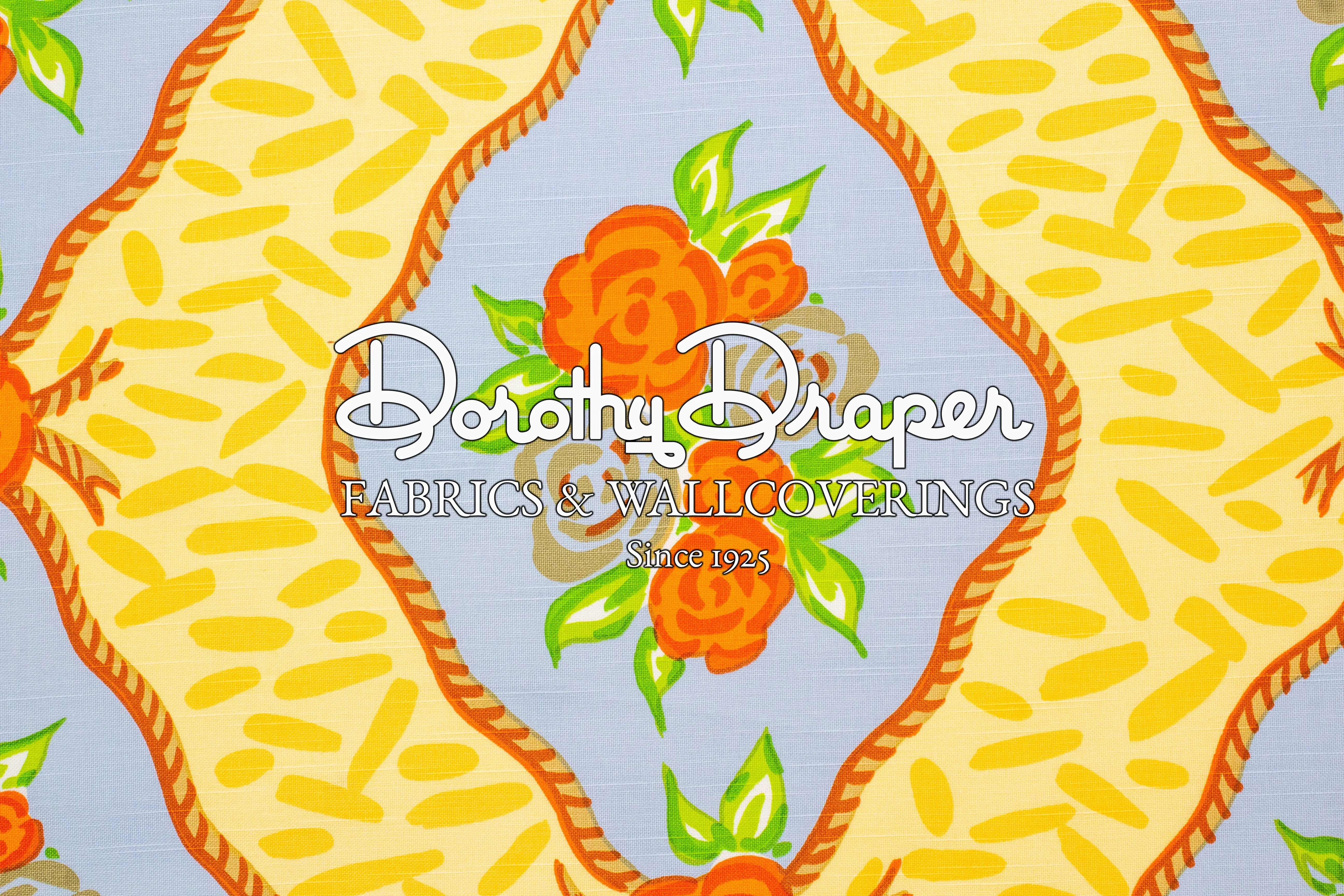 Cote D’ Azur Lime/Tangerine Fabric